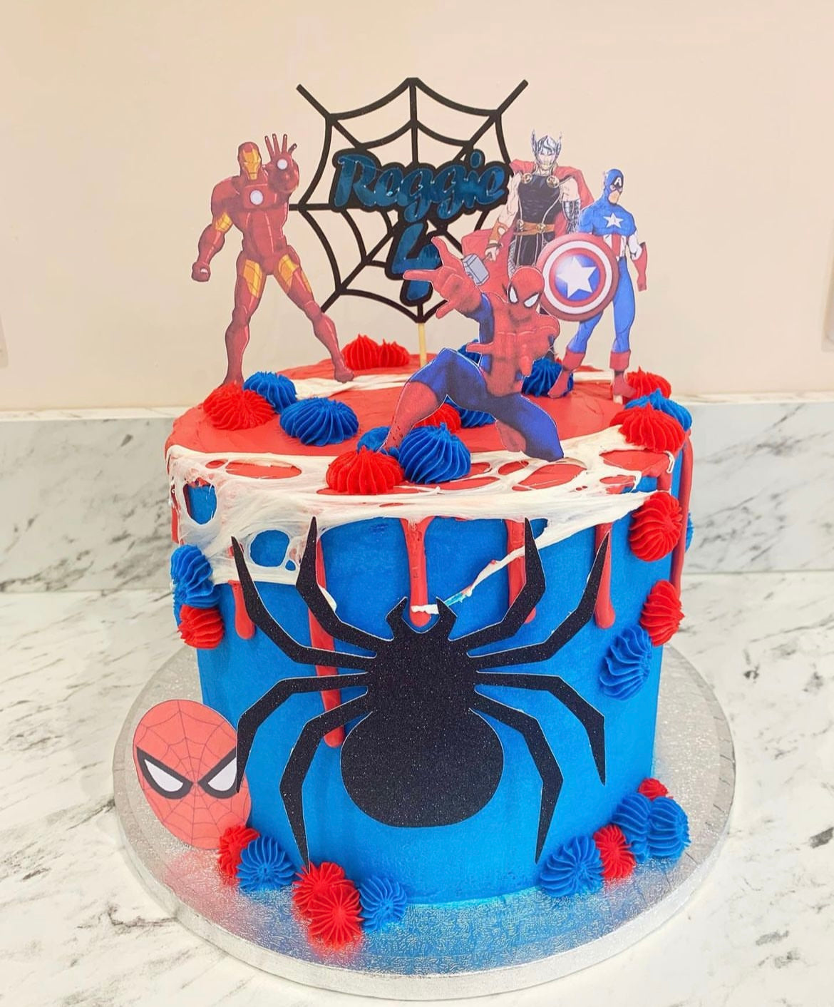 Tier 1. Spiderman Cake