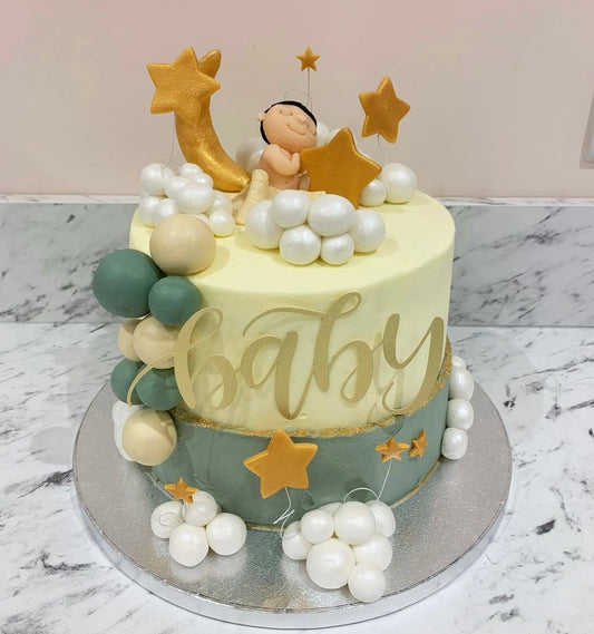 Tier 1. Baby Shower Cake