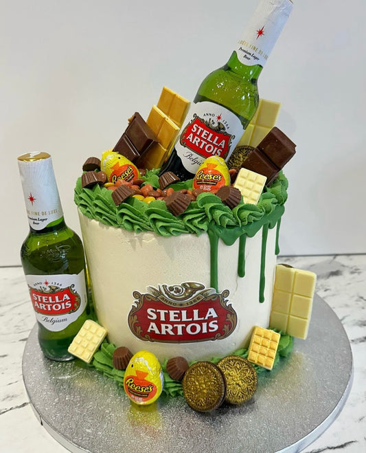 1 Tier. Alcohol Themed